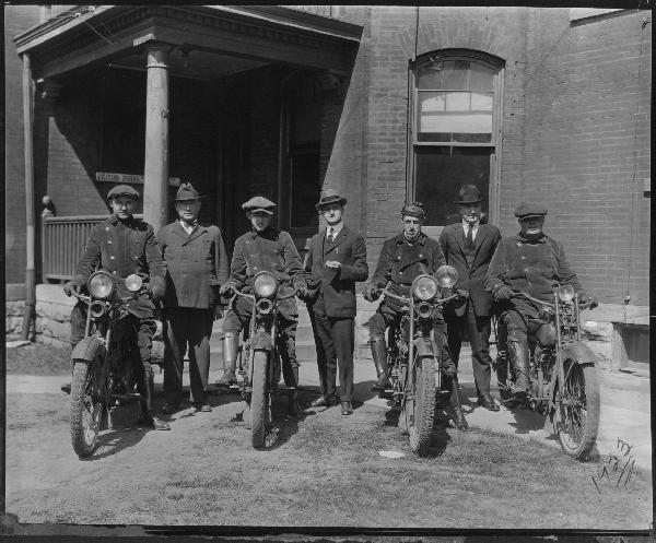 1920s motorcycle patrol